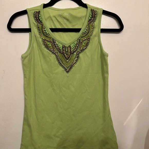 Jeweled Tank Top - Picture 1 of 3